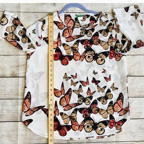 Sara Morgan Butterfly Blouse M - Picture 7 of 7